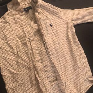 Button down patterned Ralph Lauren shirt